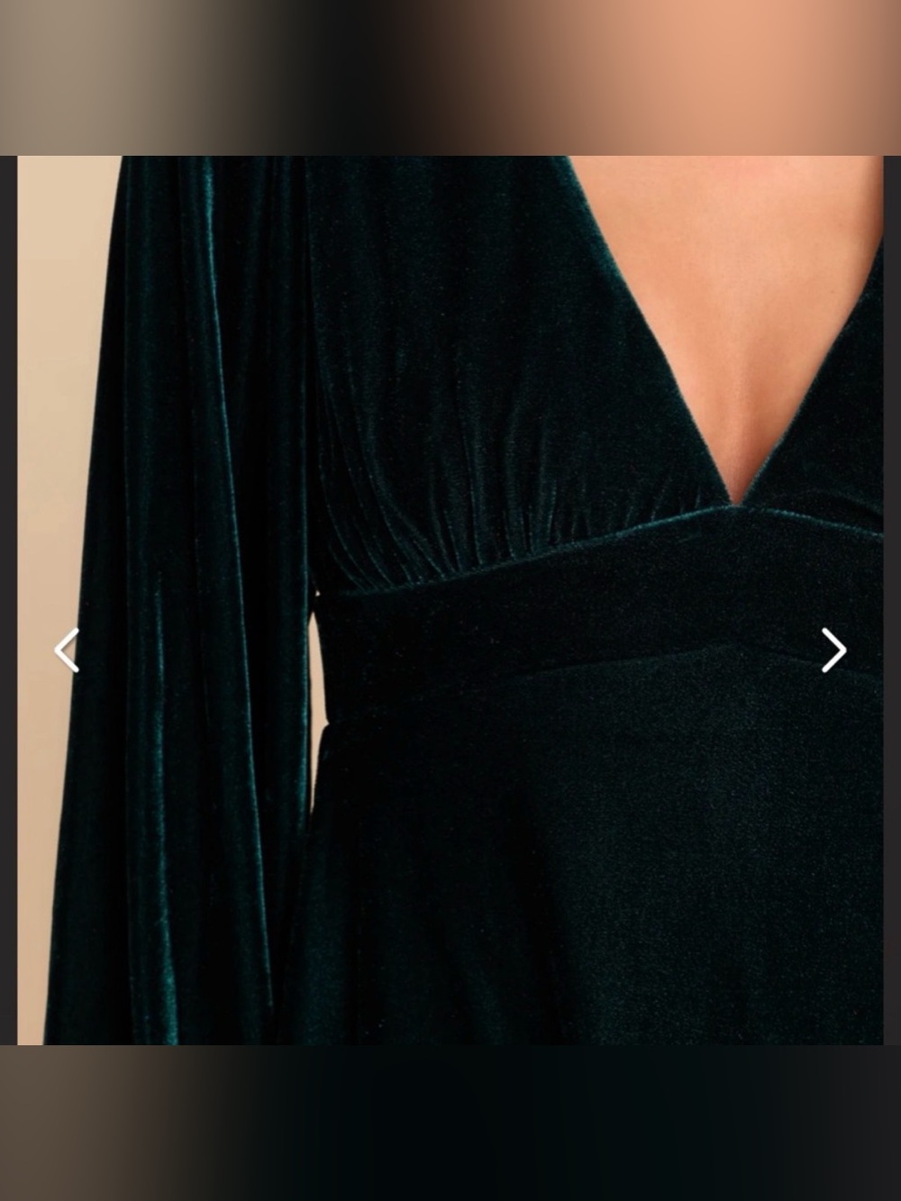 Velvet Green Dress Size Large from Red Dress Boutique - Picture 2 of 10